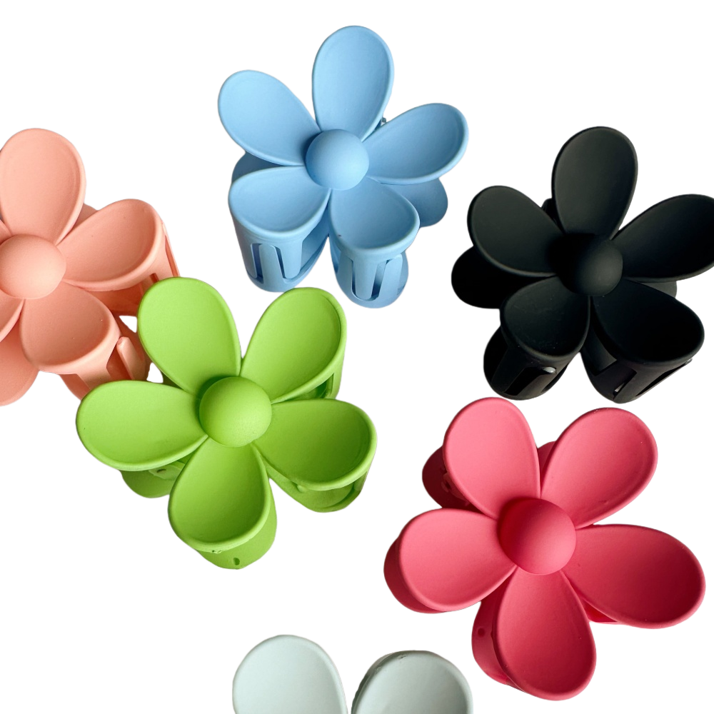 Trendy Floral Design Claw Clip