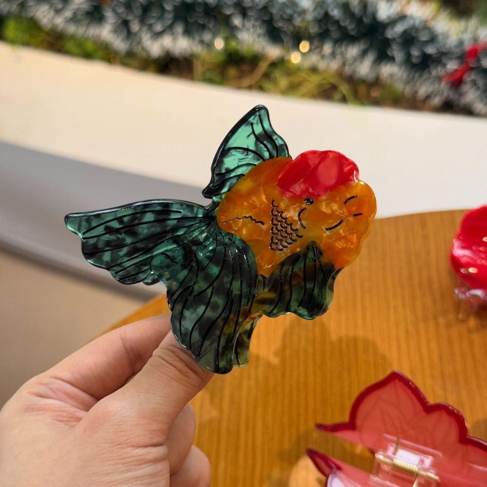 Green-Tailed Goldfish Ocean Series Hair Clip