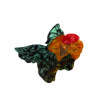 Green-Tailed Goldfish Ocean Series Hair Clip