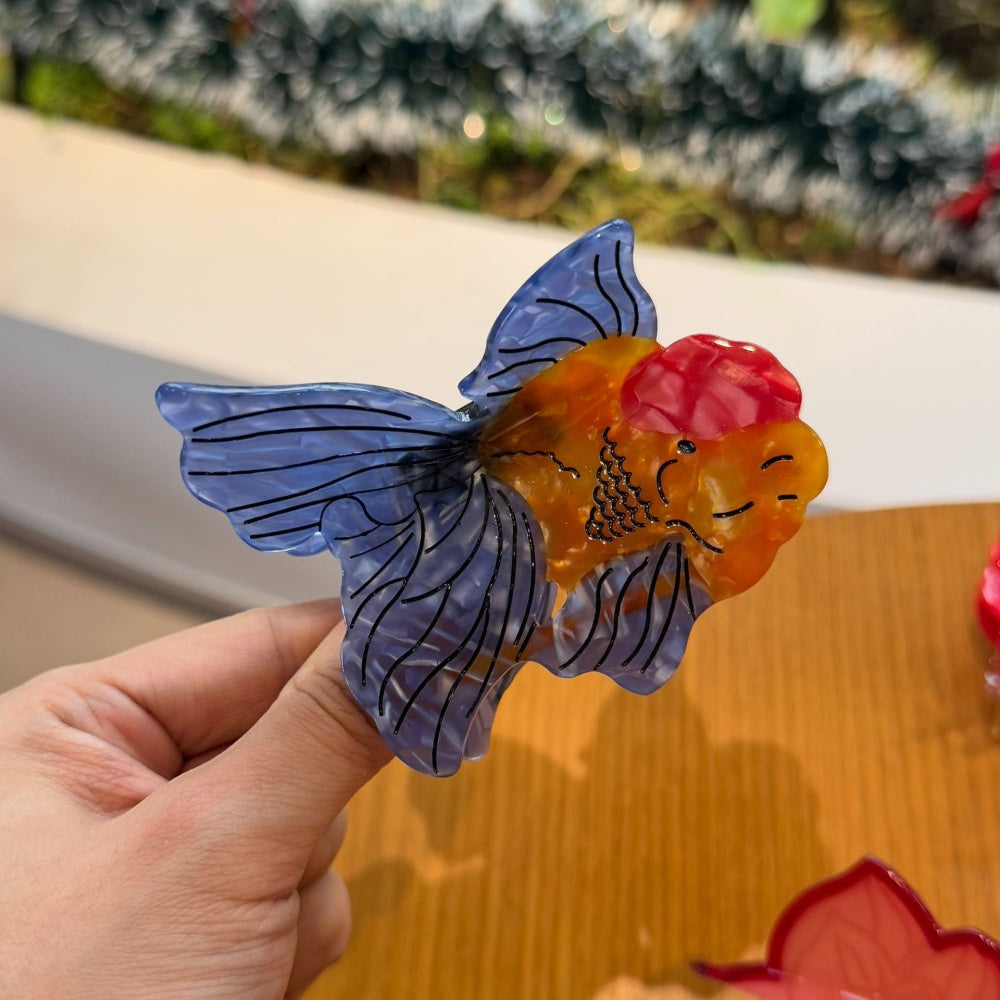 Blue-Tailed Goldfish Ocean Series Hair Clip