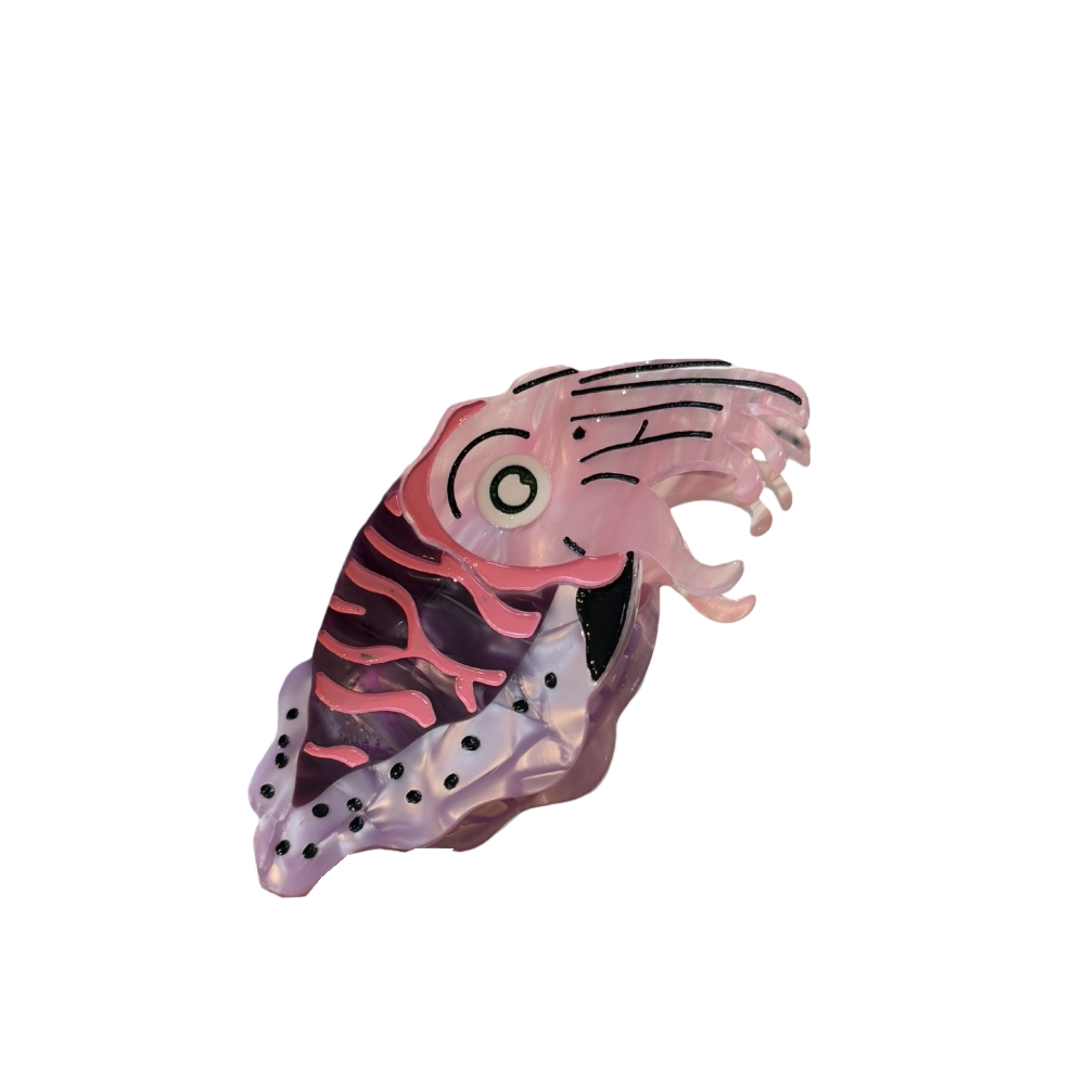 Pink-Purple Squid Ocean Series Hair Clip