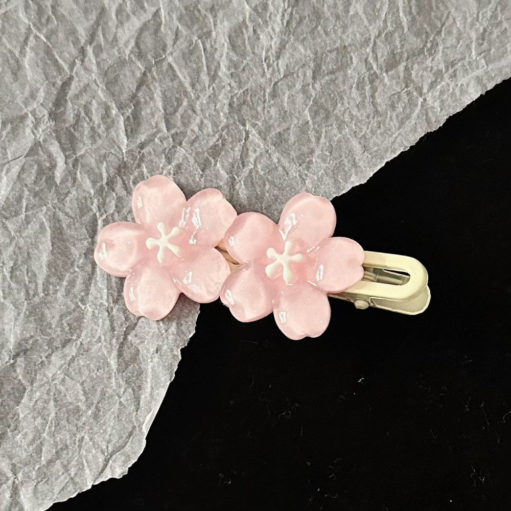 Pink Sakura Blossom Hair Clip