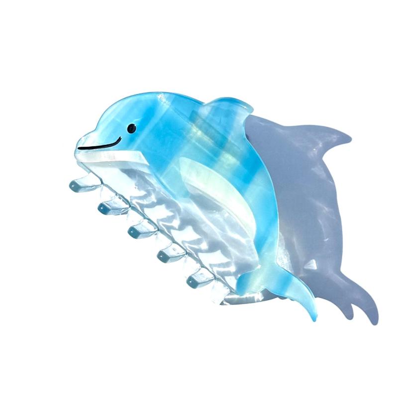 Lucky Dolphin Hair Claw
