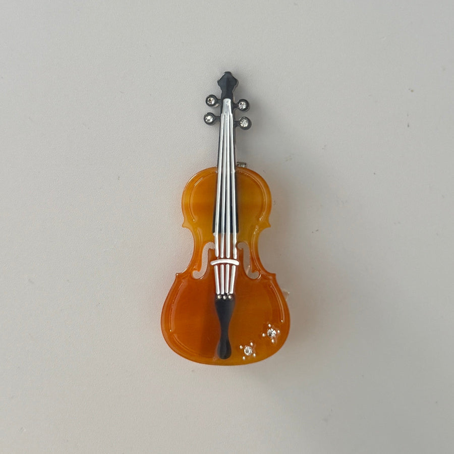 Cello-Inspired Hair Claw