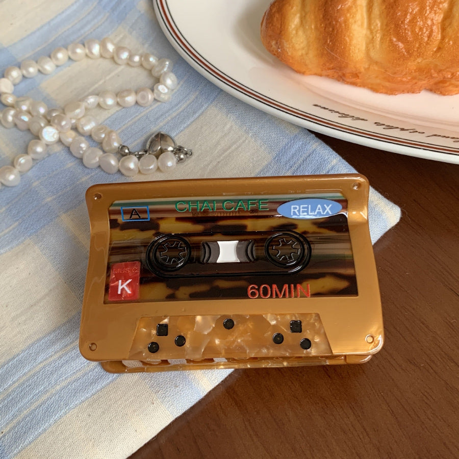 Retro Cassette Hair Claw