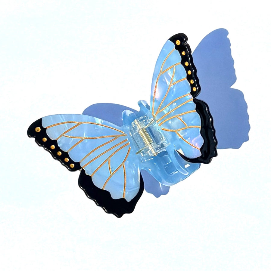 Blue Morpho Butterfly Hair Claw