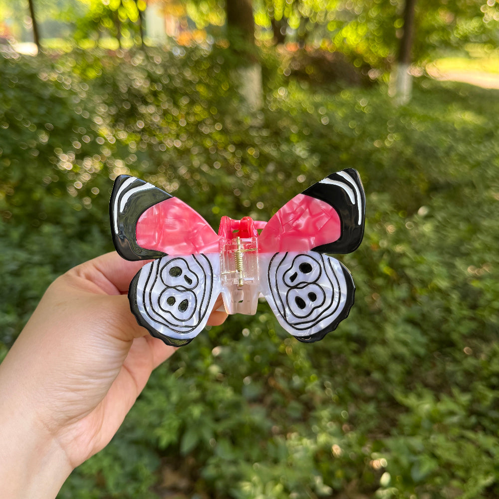 Red Ring Skirt Butterfly Hair Claw