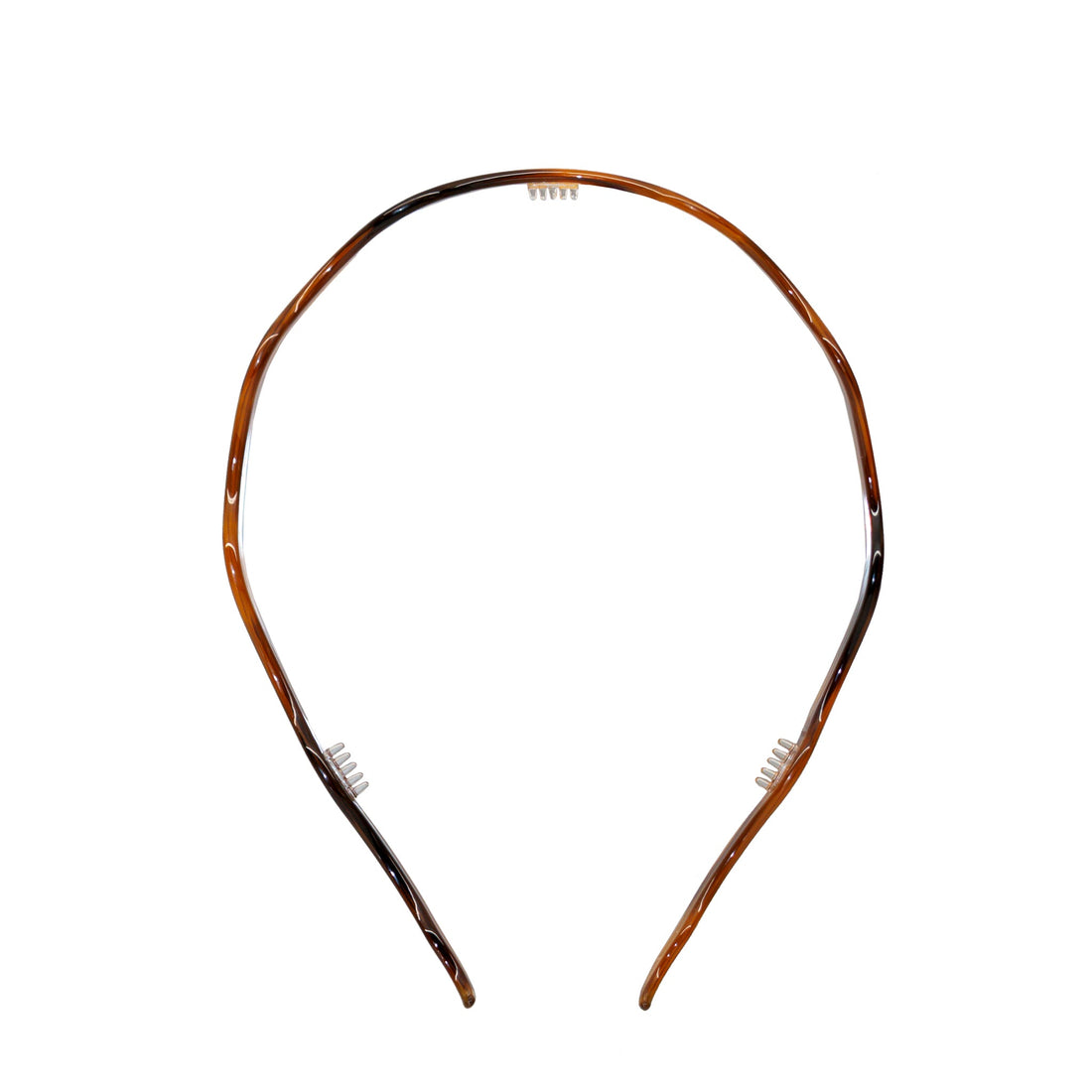 Starlet Headband in Curved Amber front and side view