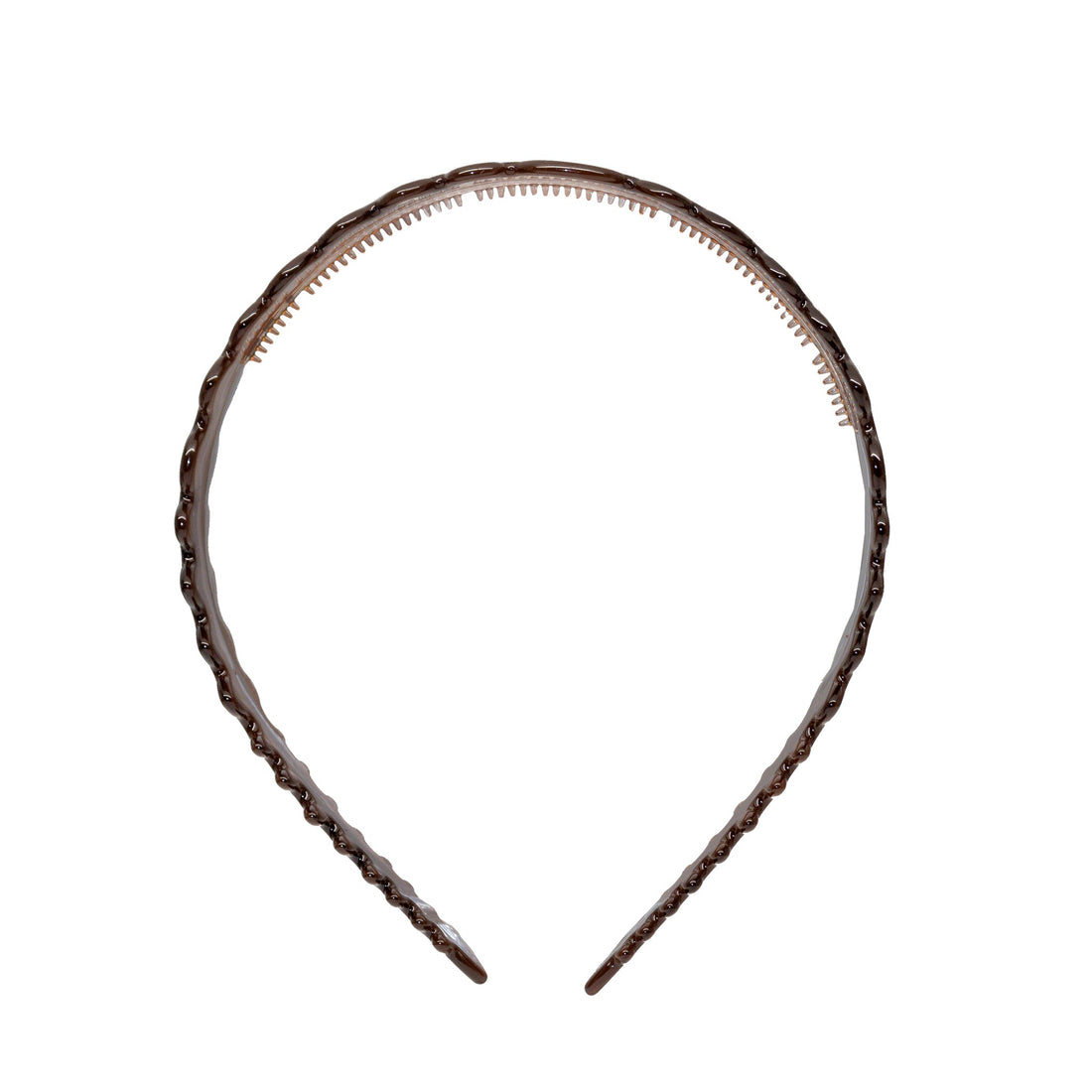 Starlet Headband in Scalloped Amber front and side view