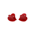 Baby Heart Clip Set in Cherry Kiss